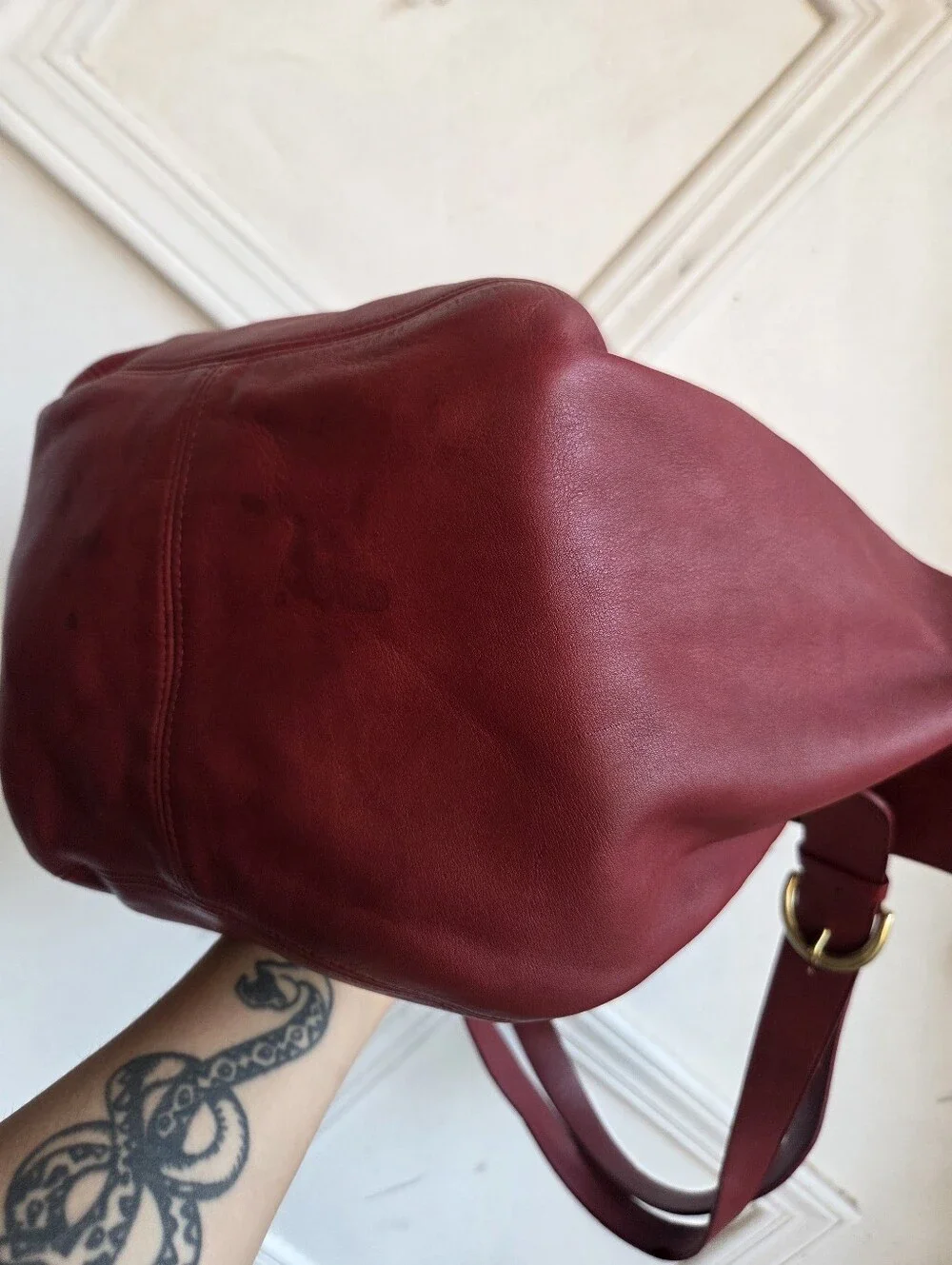 Vintage Coach Red Soho Tote XL Duffle 4082🔥❤️